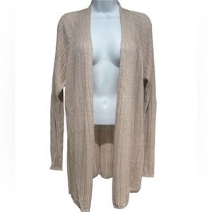 NWOT Tahari Womens Linen‎ Knit Lightweight Open Front Cardigan Sweater Size XL